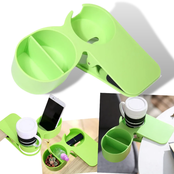Clip-On Double Cup Holder