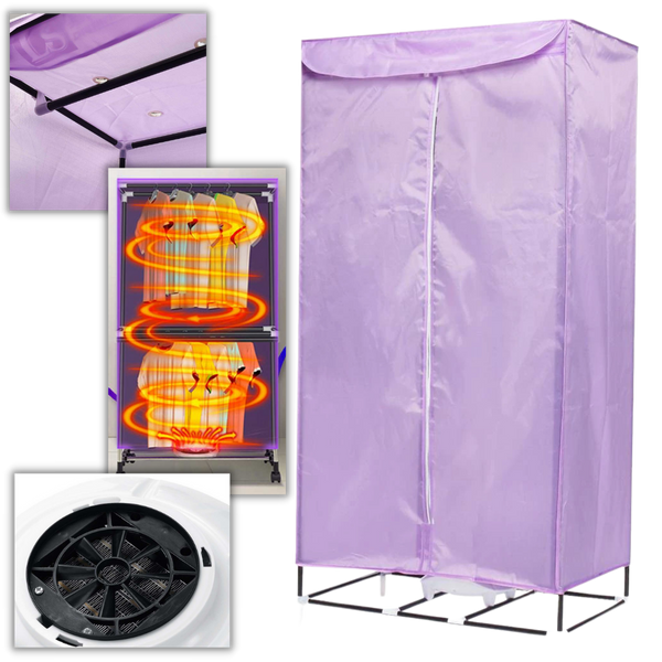 Portable Electric Clothes Dryer & Rack