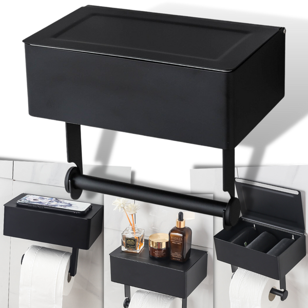 Toilet Paper Holder & Tissue Box
