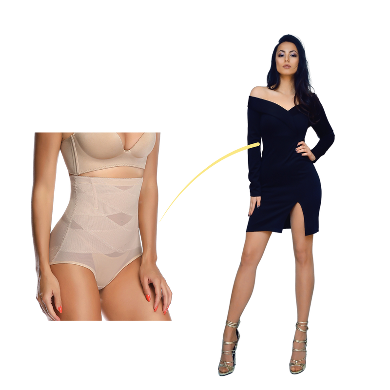 Cross Compression Slimming Abs Shapewear