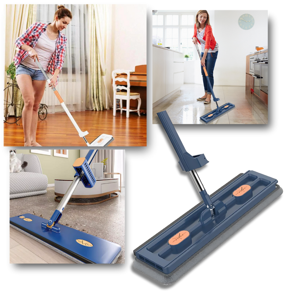 Self-wringing Flat Mop With Bucket